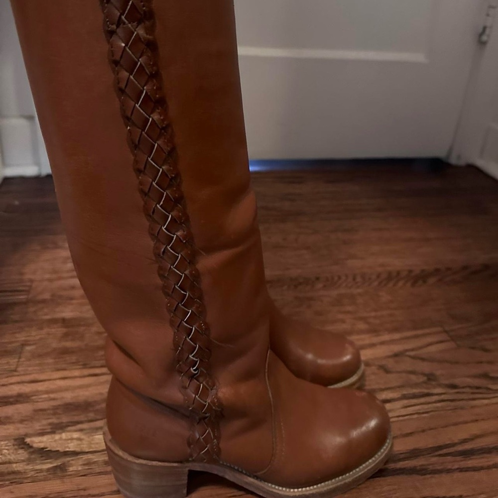 frye boots woven great condition sadly too small for me